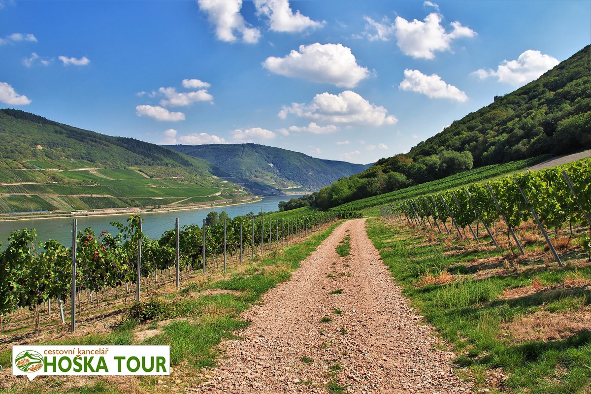 The road in Rhine Valley in west Germany