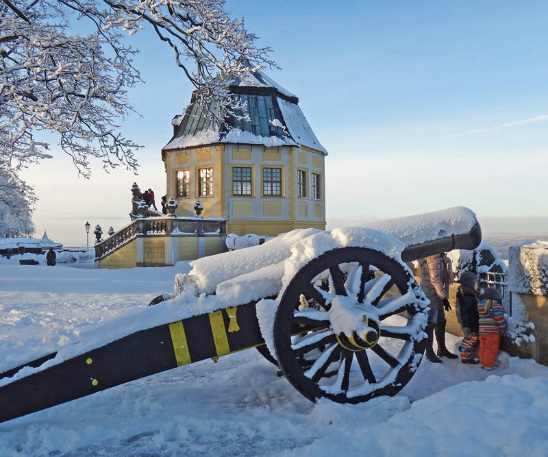 Advent v Saském Švýcarsku: pevnost Königstein, Bastei a Hohnstein