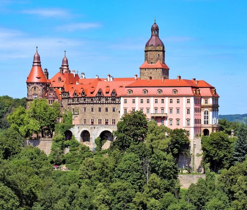 Zámek Książ: Zahrady světel a Walbrzych