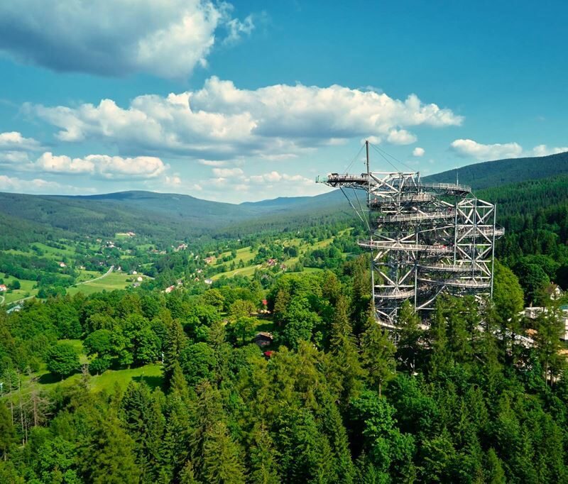 Hora Smrk a lázně Swieradow